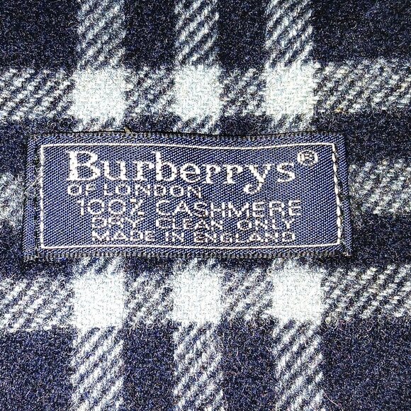 Vintage Burberry Black Red Gray Plaid Fall Winter Luxury Outdoor Scarf Scarves - Picture 4 of 4